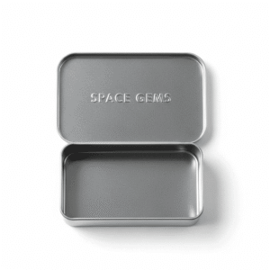 Slide-Top Rectangular Tin Box – Smooth Finish | Pocket-Sized Tin for Candies, Gummies, Mints & More