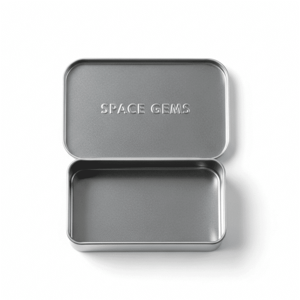 Slide-Top Rectangular Tin Box – Smooth Finish | Pocket-Sized Tin for Candies, Gummies, Mints & More