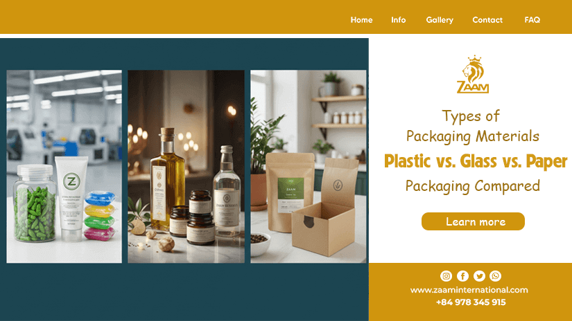 banner Types of Packaging Materials